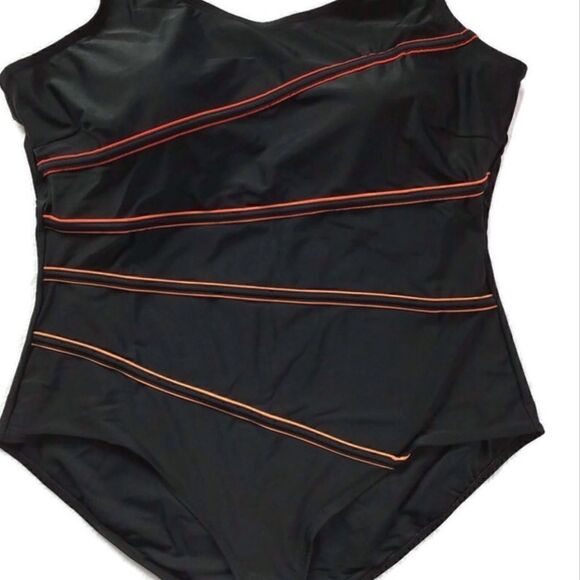 BPC Selection Black Tummy- Trim Swimsuit - Picture 5 of 6